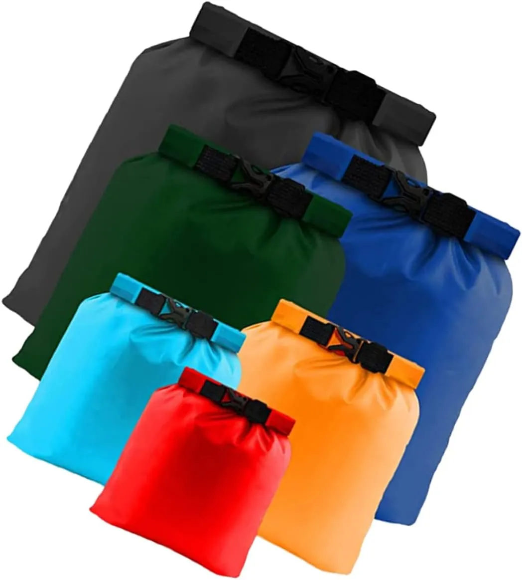 6Pcs Roll Storage Bags Multi Function Dry Bags for Camping Lightweight and Tear Resistant Pouches with Design for Outdoor Adventures