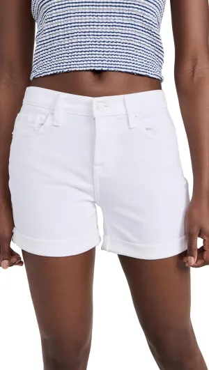 7 For All Mankind Women's Mid Roll Shorts