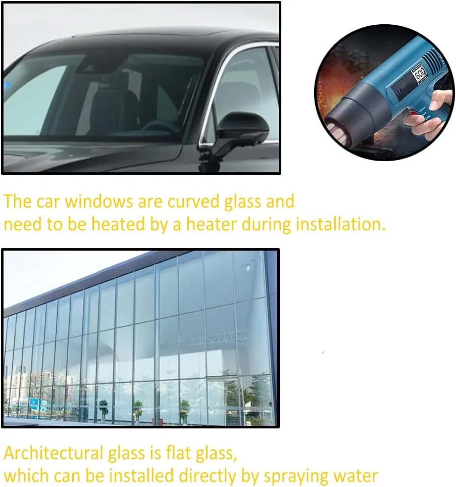 80% VLT Nano Ceramic Window Film 99% Anti UV Front Car Solar Windshield Rear Side Window Tint, Light Blue (30" x10ft)