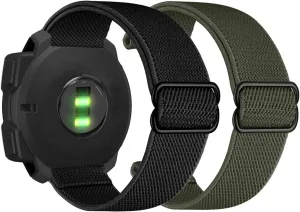 Abanen 22mm Elastic Watch Bands for Garmin Instinct 3 45mm / 2 Solar, Soft Stretchy Nylon Ultra-light Wristband Strap for Instinct E 45mm / Crossover Solar