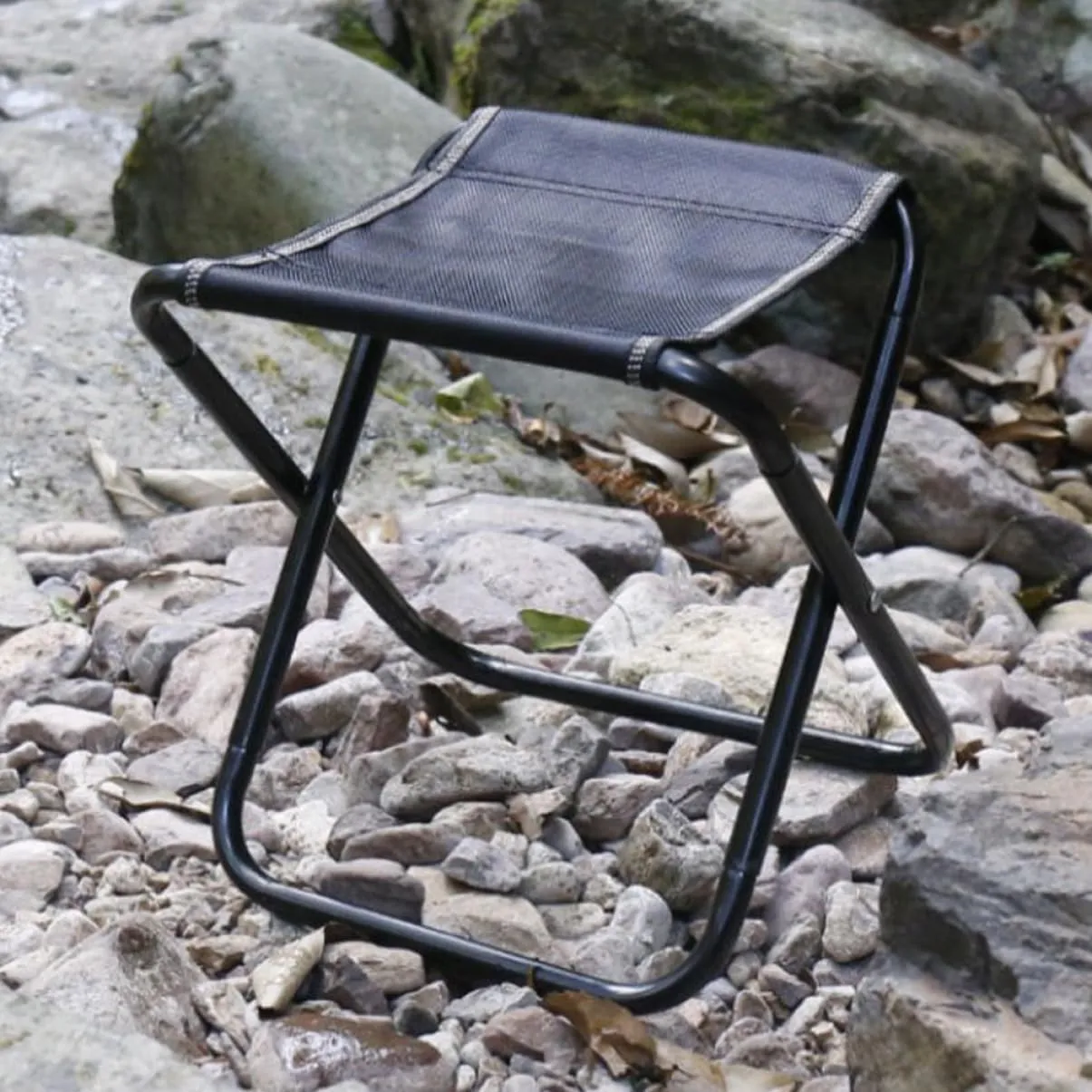 ABOOFAN Portable Folding Stool Camping Chair Lightweight Foldable Stool for Outdoor Comfortable Seating