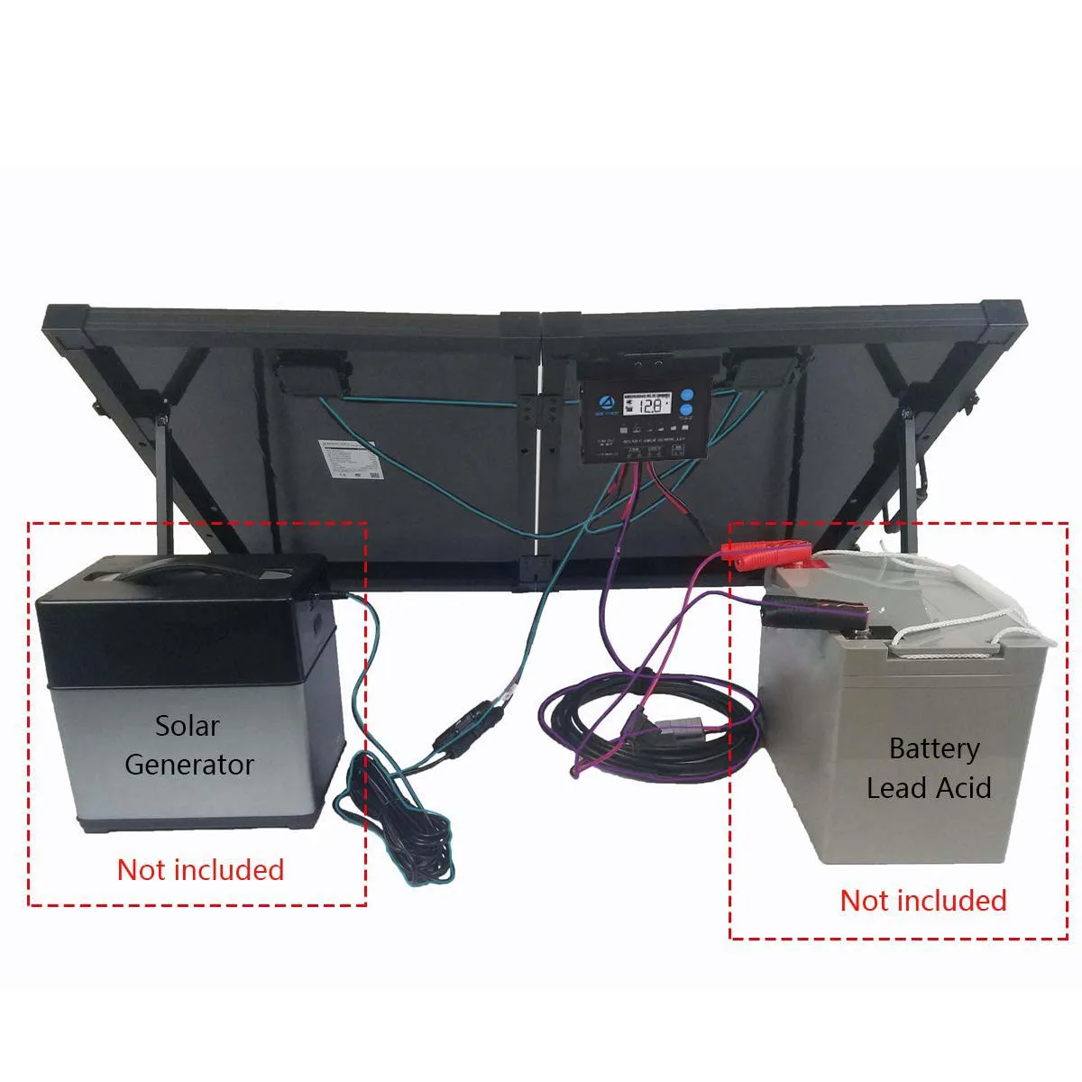 ACOPOWER 100W Mono Solar Panel Kit, Waterproof 20A Charge Controller