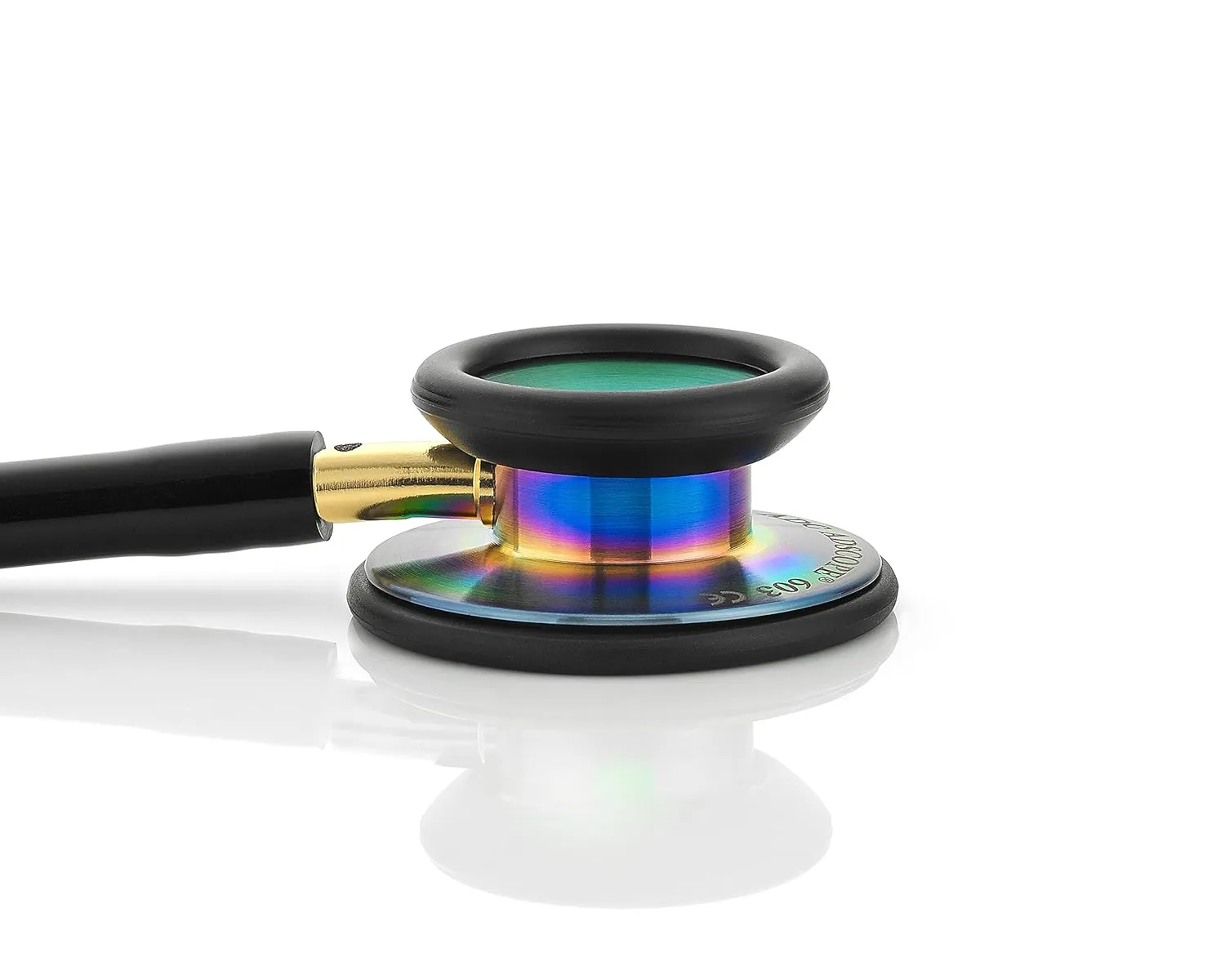 ADC Adscope 603 Clinician Stethoscope with Tunable AFD Technology, 31 inch Length, Iridescent Metallic Caribbean