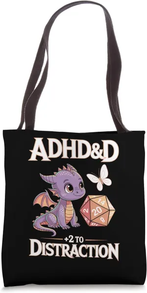 Adhd&d Adhd Roll For Concentration Tote Bag