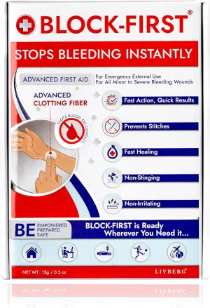 Advanced First Aid Kit- Stops Bleeding Instantly & Prevents Stitches, Trauma & Survival Emergency Medical Kit for Home, Car, Travel, Camping, Hiking, Office, Sports, Outdoor Multi-Use Pack