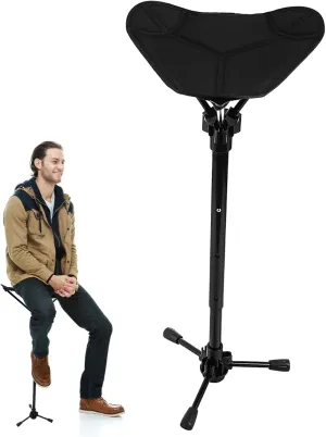 Aluminum Alloy Black Portable Seat Lightweight Stool Foldable Outdoor Folding Chair for Outside Fishing Folding Stool
