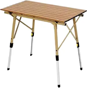 Aluminum Alloy Camping Table Folding Picnic Tables Ultralight Compact Camping Table Roll Up Table Top for Camping Hiking