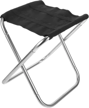 Aluminum Alloy Stool Camping Hiking Fishing Portable Foldable Sturdy No-Bump Design Easy to Use