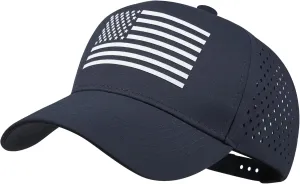 American Flag Trucker Hats, Waterproof Baseball Cap for Men Women, Quick-Dry Mesh Breathable Adjustable Fit Snapback Hat