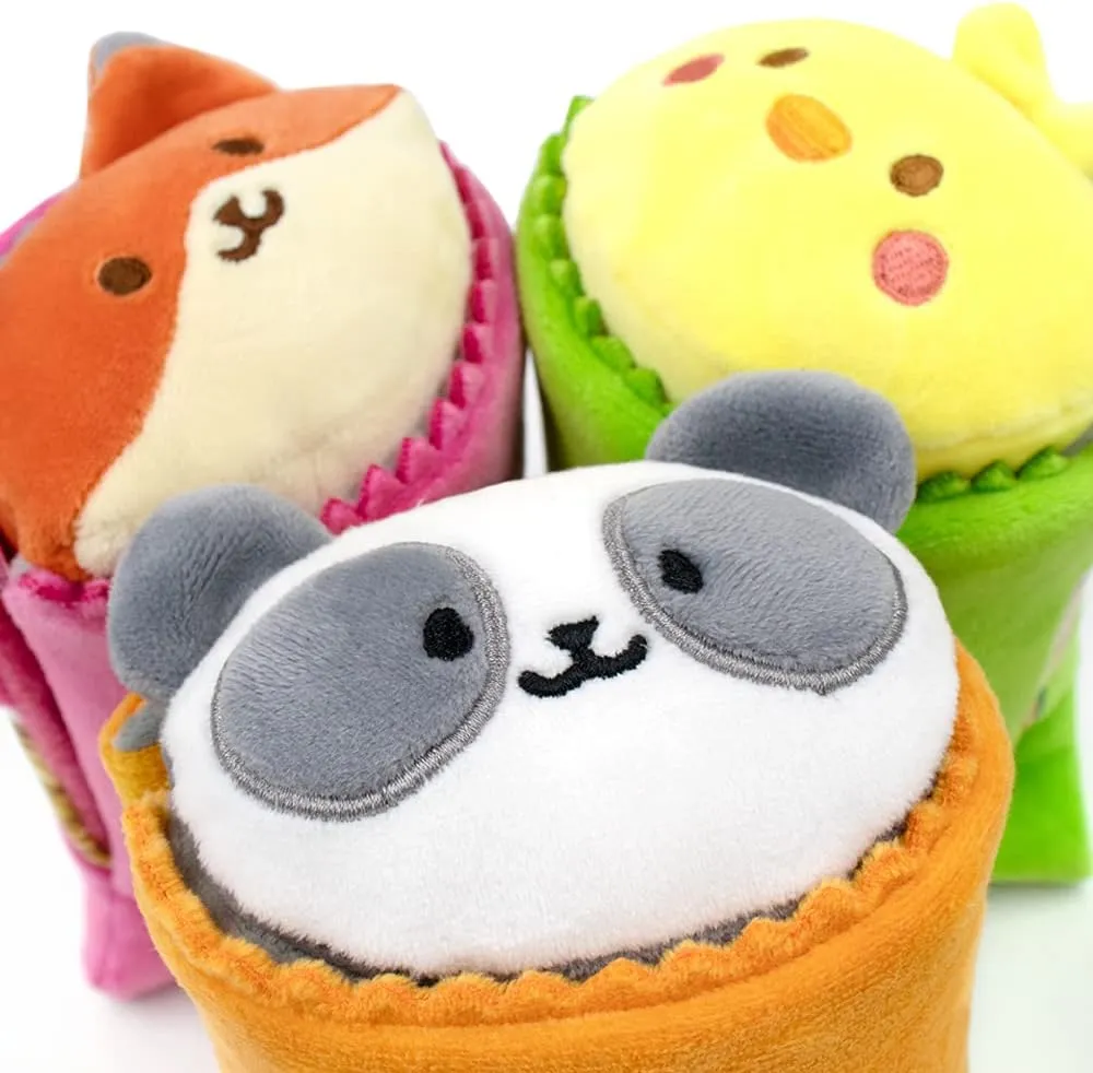 Anirollz Stuffed Animal Plush Toy - Official Top Ramen Blanket Outfitz Doll | Soft, Squishy, Warm, Cute, Comfort, Safe| Birthday Gift Chick in Chili Flavor Top Ramen Noodle Chickiroll 6”