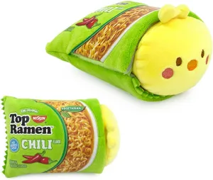 Anirollz Stuffed Animal Plush Toy - Official Top Ramen Blanket Outfitz Doll | Soft, Squishy, Warm, Cute, Comfort, Safe| Birthday Gift Chick in Chili Flavor Top Ramen Noodle Chickiroll 6”