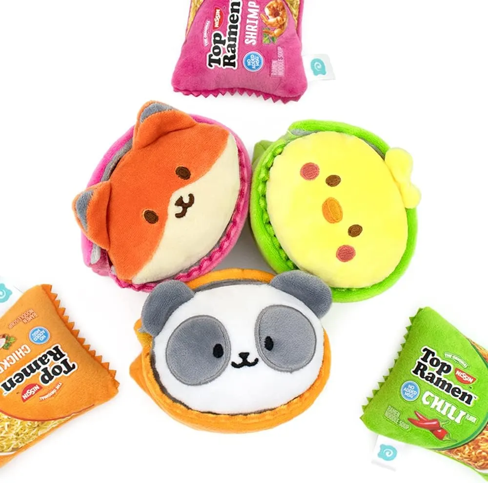 Anirollz Stuffed Animal Plush Toy - Official Top Ramen Blanket Outfitz Doll | Soft, Squishy, Warm, Cute, Comfort, Safe| Birthday Gift Chick in Chili Flavor Top Ramen Noodle Chickiroll 6”
