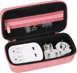 Aproca Red Hard Travel Storage Protective Case, for Ceptics World Travel Adapter Kit