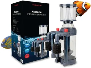 Aquatop Xyclone Protein Skimmer with 370 GPH Flow - Powerful Waste Removal for Clear Water in Freshwater & Saltwater Aquariums