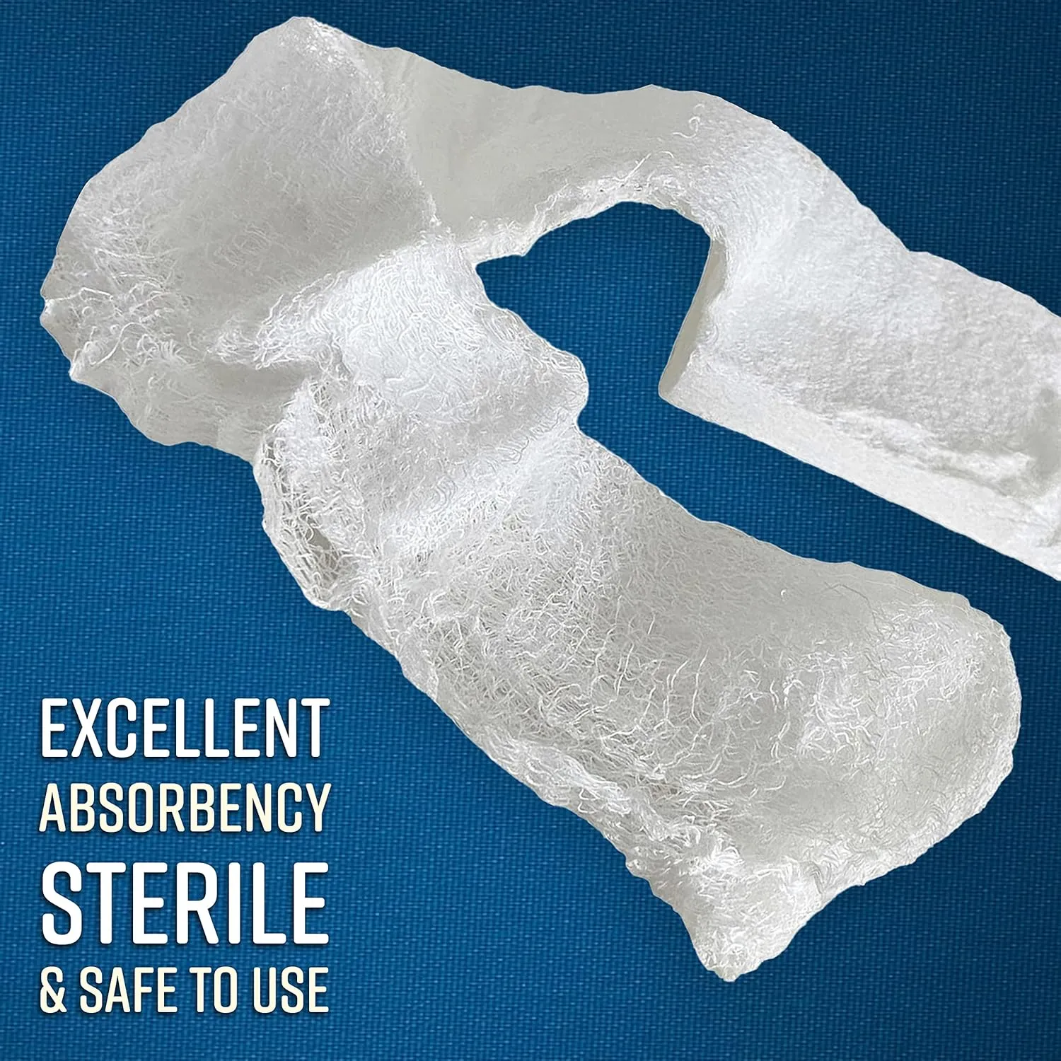 ASA TECHMED Sterile Compressed Gauze for Emergency Wound Dressing, First Aid and Trauma Kit, 25 Pack