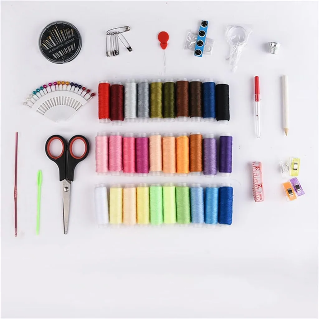ASWRTYJO 30 Thread Easy to Carry Home Travel Needle Bag Sewing Repair Needle Set Combination 112 Piece Set