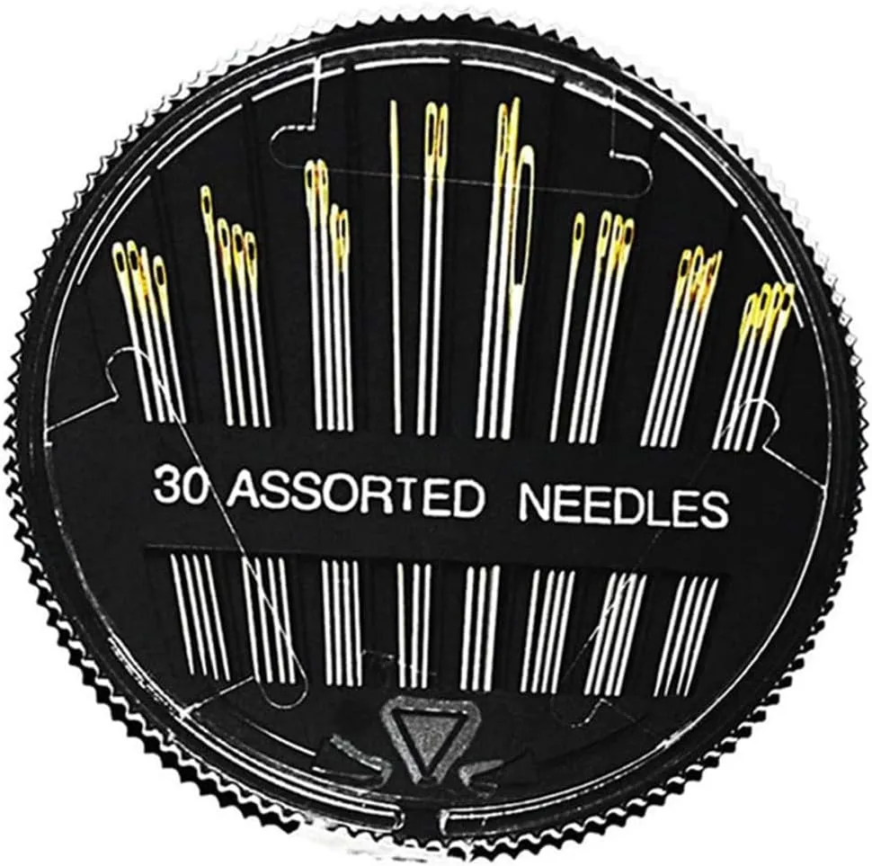 ASWRTYJO 30 Thread Easy to Carry Home Travel Needle Bag Sewing Repair Needle Set Combination 112 Piece Set