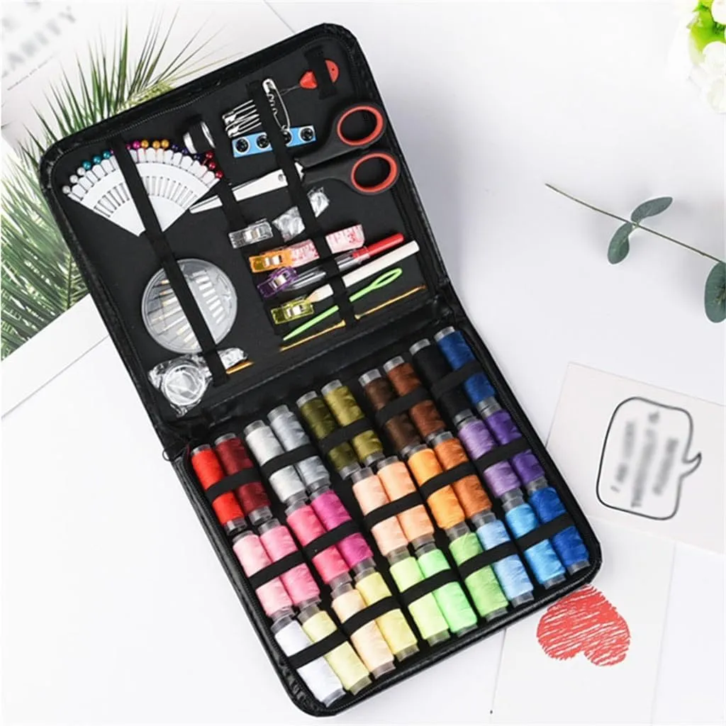 ASWRTYJO 30 Thread Easy to Carry Home Travel Needle Bag Sewing Repair Needle Set Combination 112 Piece Set