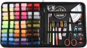 ASWRTYJO 30 Thread Easy to Carry Home Travel Needle Bag Sewing Repair Needle Set Combination 112 Piece Set