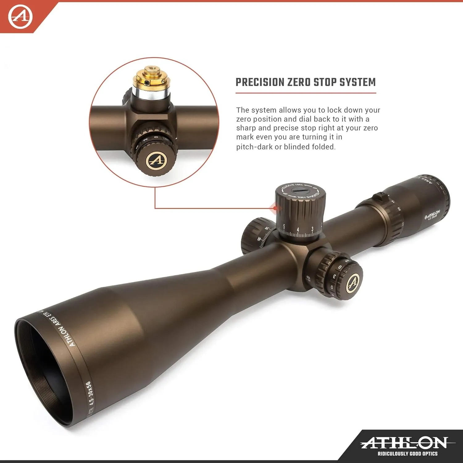 Athlon Optics Ares ETR UHD 4.5-30x56 First Focal Plane Riflescopes