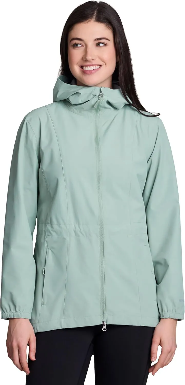 Avalanche Women's Casual Hooded Soft Shell Lightweight Rain Jacket With Pockets