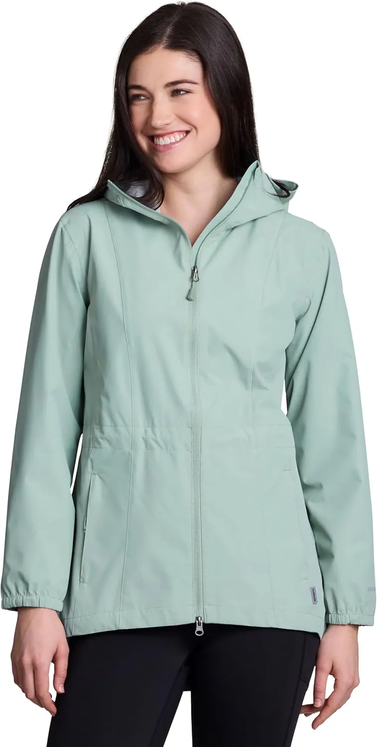 Avalanche Women's Casual Hooded Soft Shell Lightweight Rain Jacket With Pockets