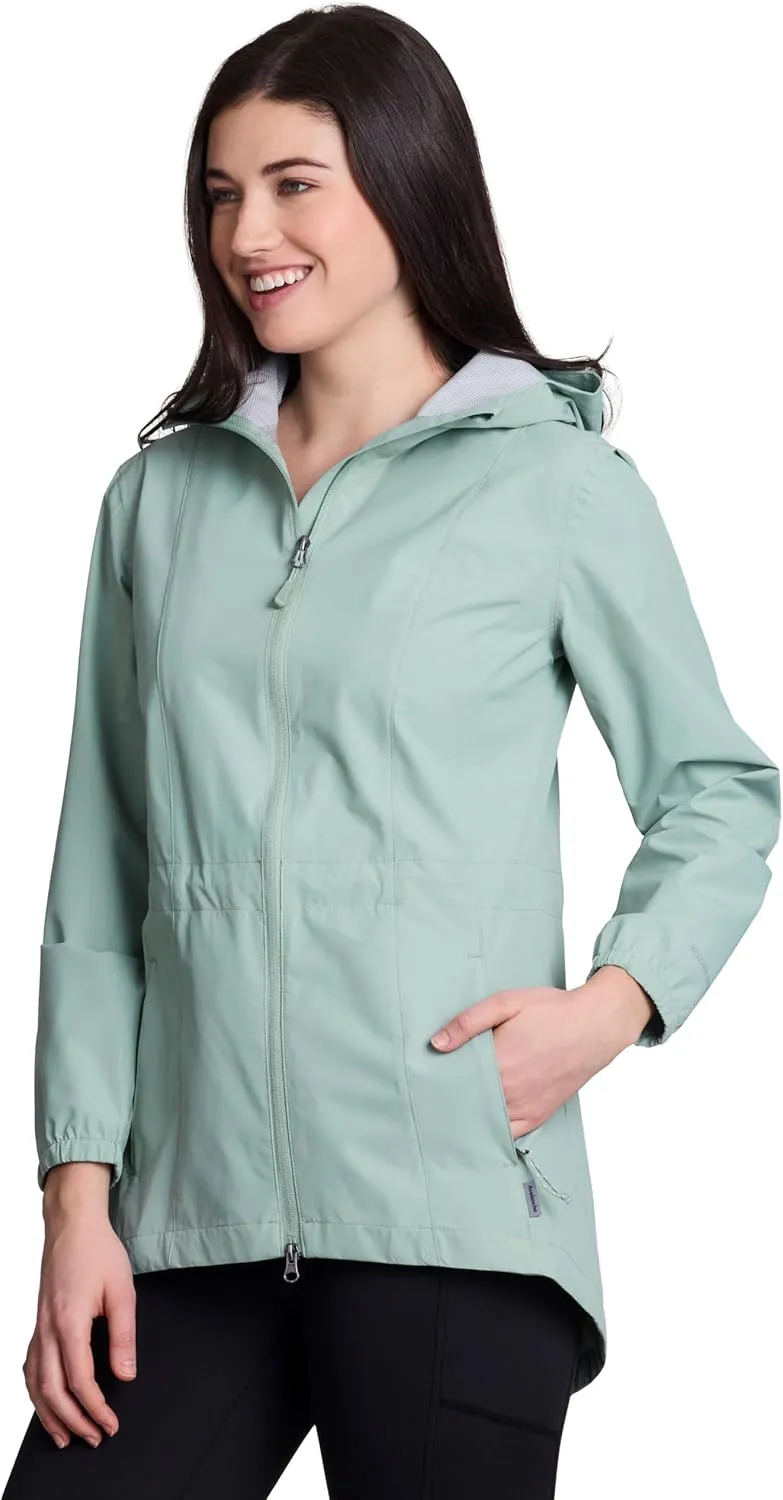 Avalanche Women's Casual Hooded Soft Shell Lightweight Rain Jacket With Pockets