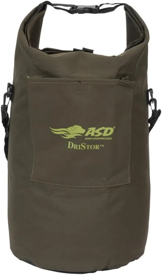 Avery DRI-STOR Dog Food Bag – Waterproof Airtight Roll-Top Kibble Storage Bag with Adjustable Strap & See-Through Window For Field Use, Travel, Hiking, & Camping, Vacationer (40lbs)