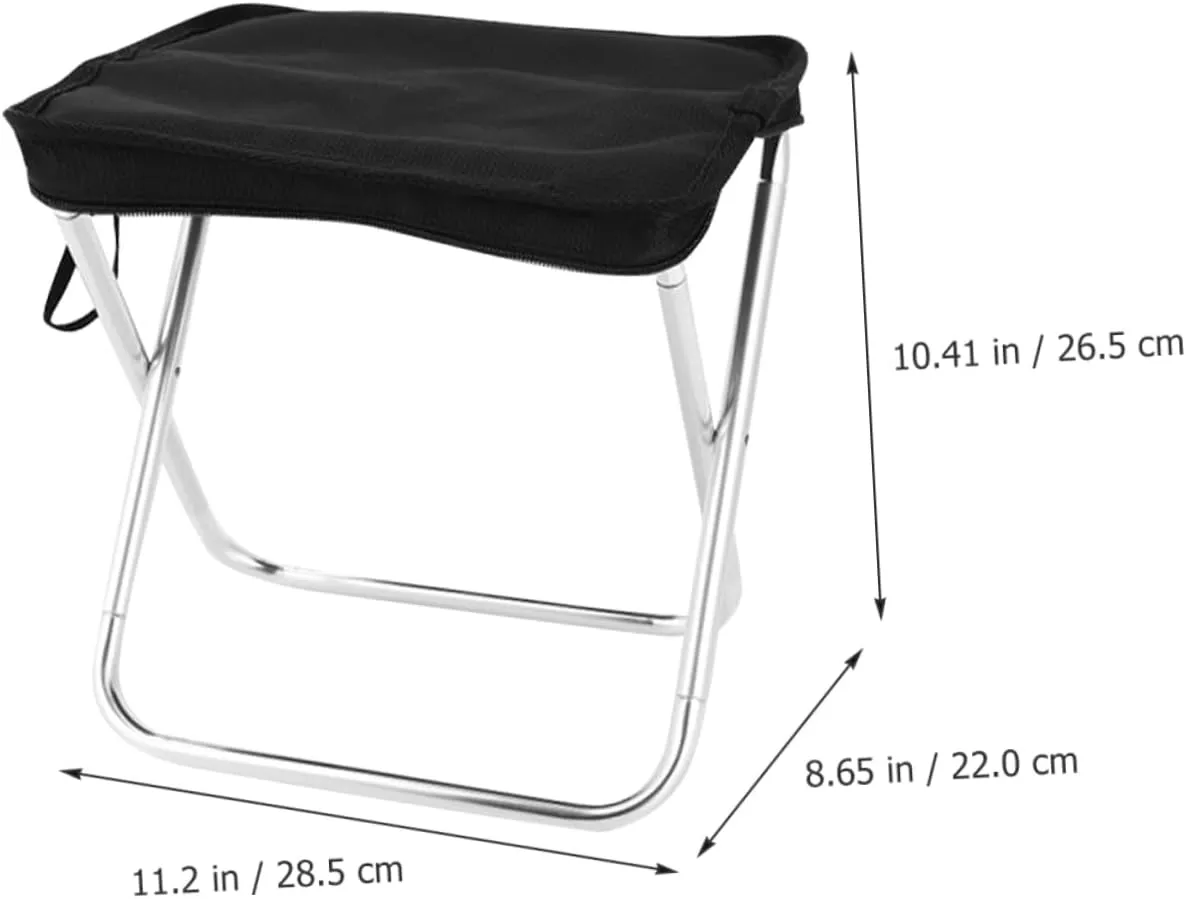 balacoo 3pcs Folding Camping Stool Portable Chair Lightweight Camp Stool for Outdoor Activities