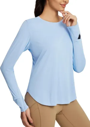 baleaf Women's UPF 50  Sun Shirts UV Protection Long Sleeve Rash Guard Lightweight Quick Dry SPF Outdoor Hiking Clothing