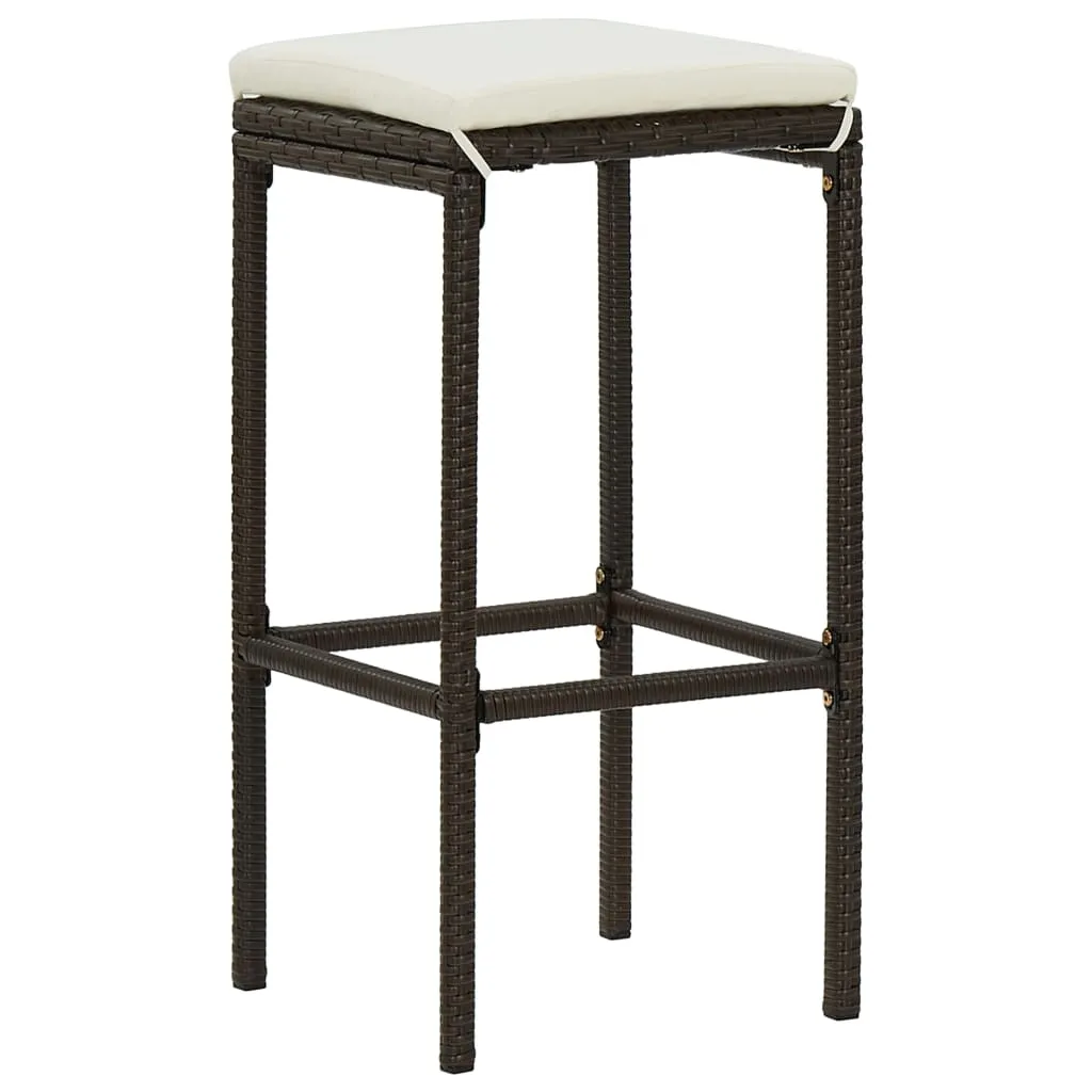 Bar Stool Bar Seat Counter Height Island Stool for Pub Poly Rattan