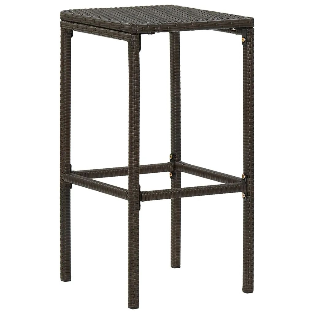 Bar Stool Bar Seat Counter Height Island Stool for Pub Poly Rattan