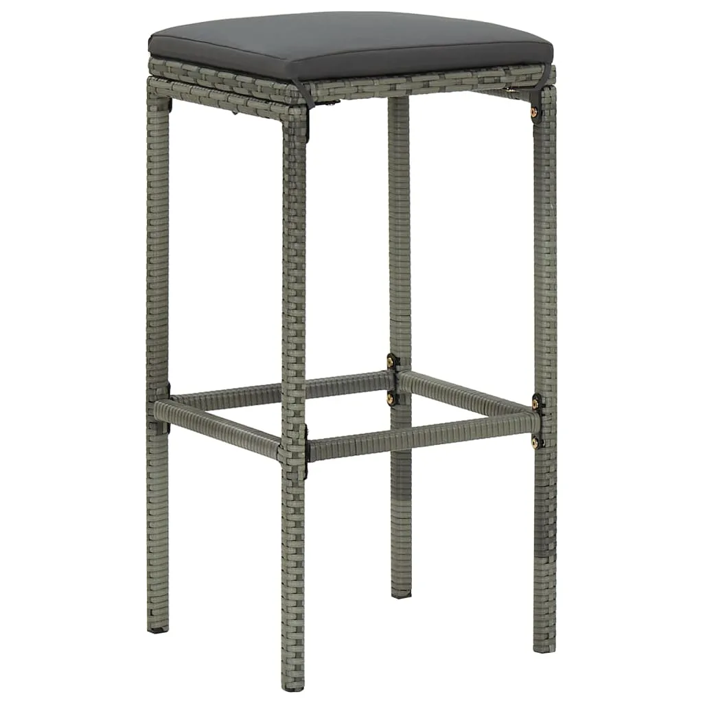 Bar Stool Bar Seat Counter Height Island Stool for Pub Poly Rattan