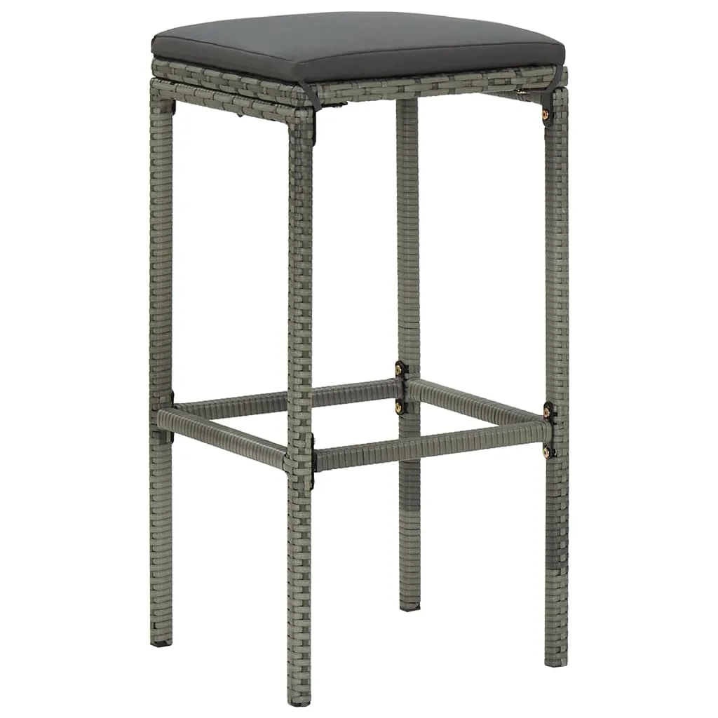 Bar Stool Bar Seat Counter Height Island Stool for Pub Poly Rattan