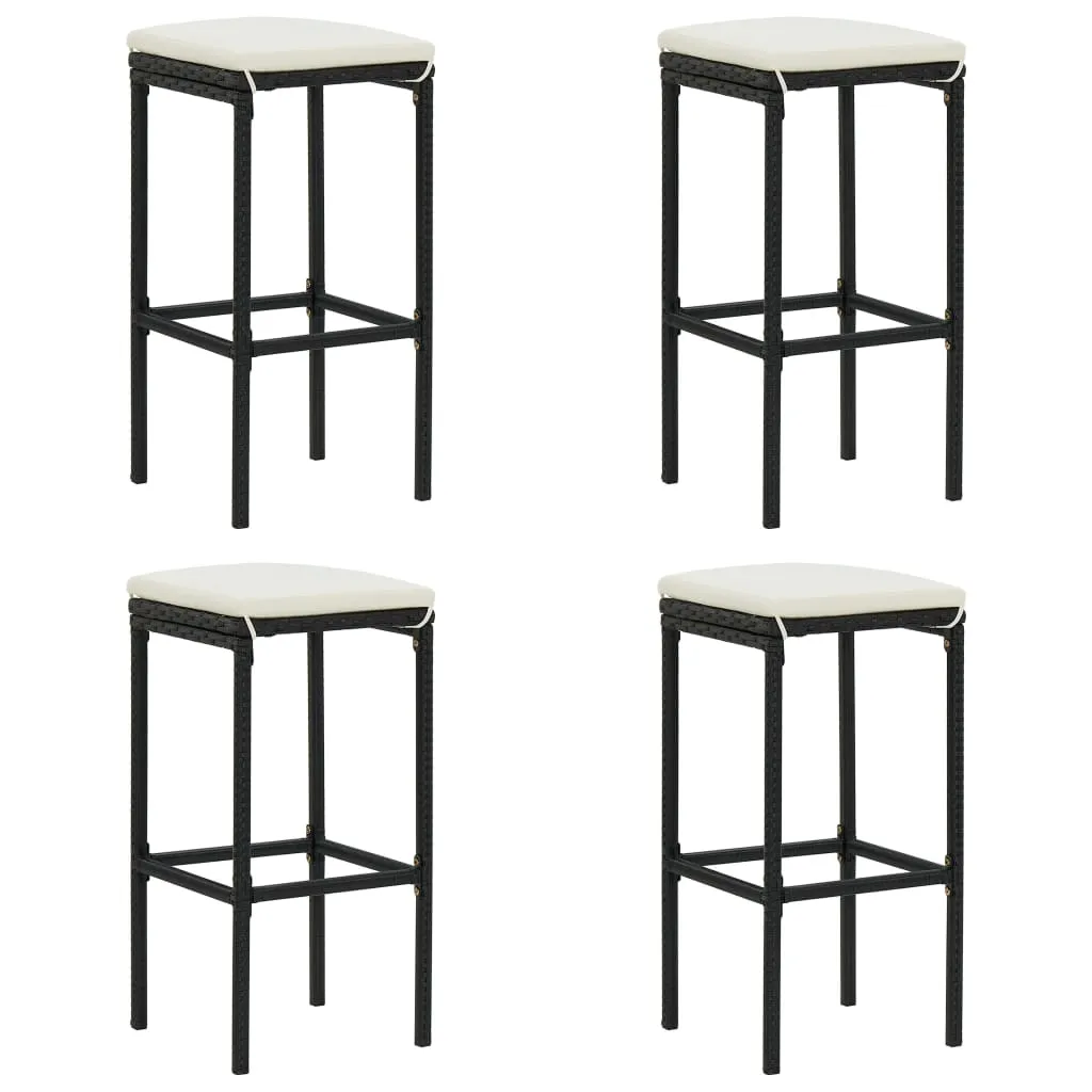Bar Stool Bar Seat Counter Height Island Stool for Pub Poly Rattan