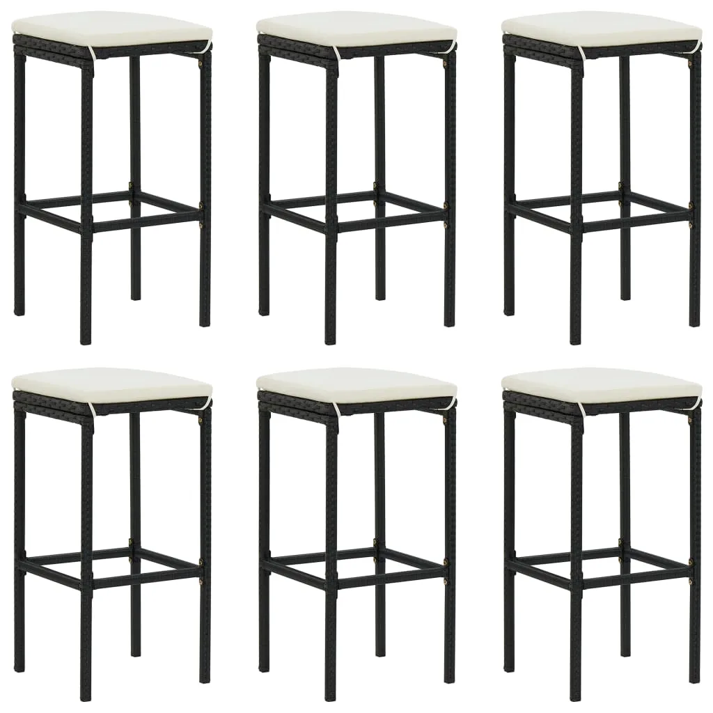 Bar Stool Bar Seat Counter Height Island Stool for Pub Poly Rattan