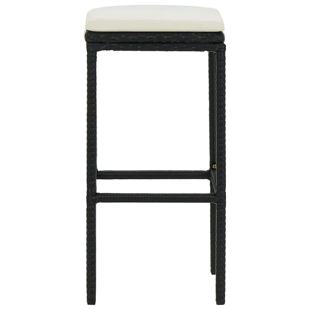 Bar Stool Bar Seat Counter Height Island Stool for Pub Poly Rattan