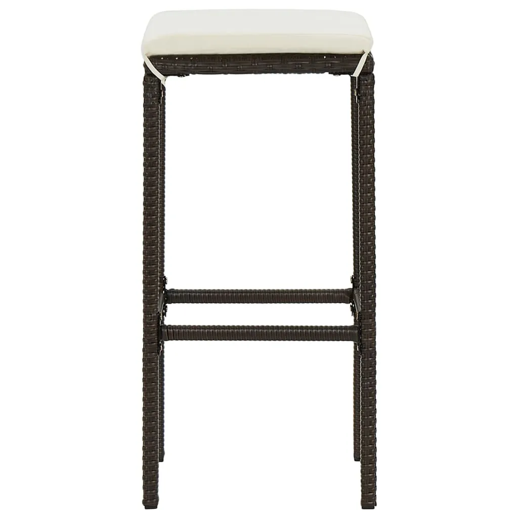Bar Stool Bar Seat Counter Height Island Stool for Pub Poly Rattan