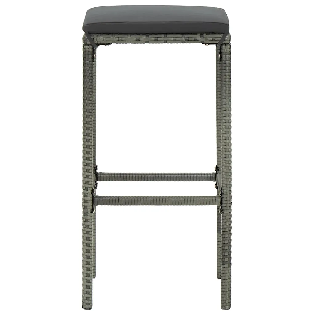 Bar Stool Bar Seat Counter Height Island Stool for Pub Poly Rattan