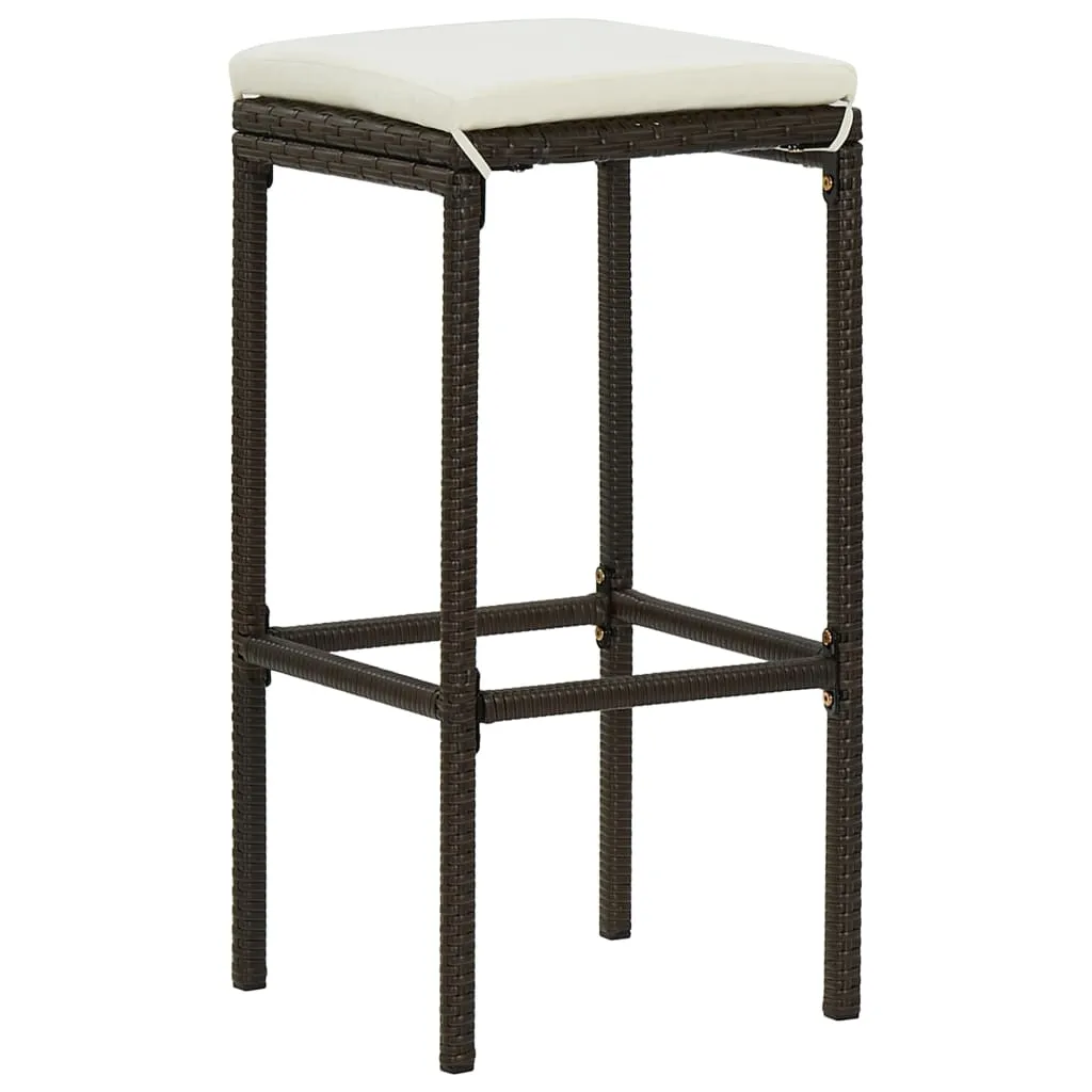 Bar Stool Bar Seat Counter Height Island Stool for Pub Poly Rattan