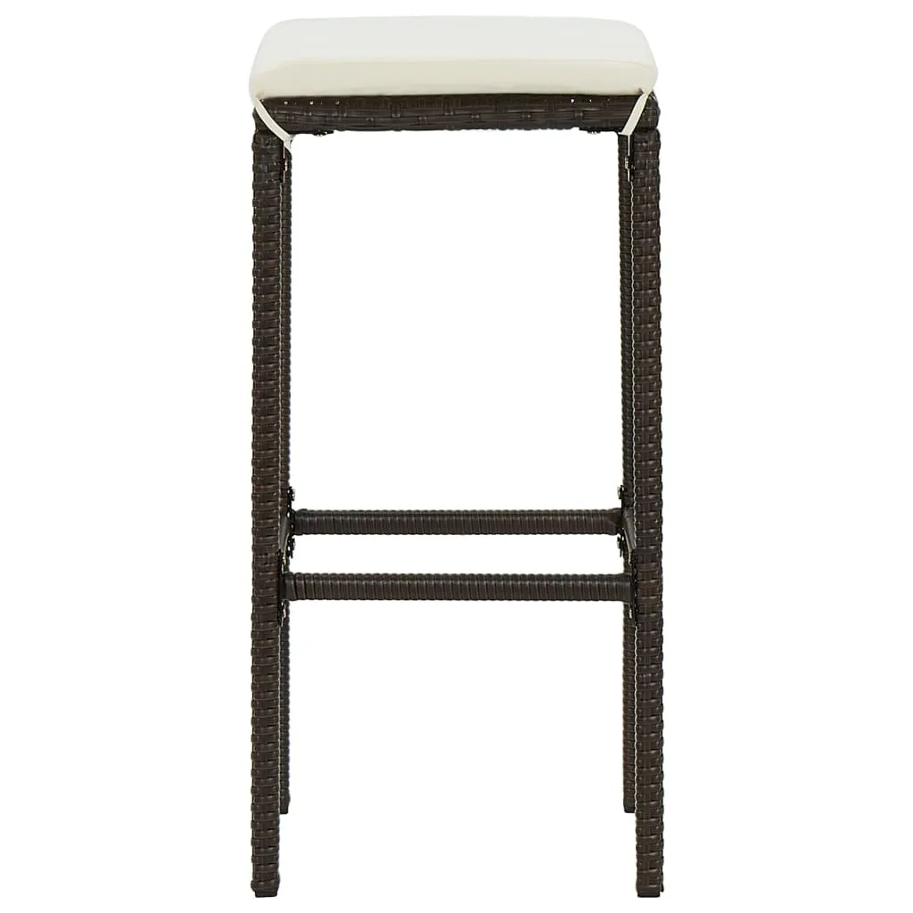 Bar Stool Bar Seat Counter Height Island Stool for Pub Poly Rattan