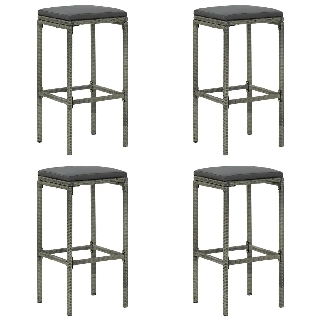 Bar Stool Bar Seat Counter Height Island Stool for Pub Poly Rattan