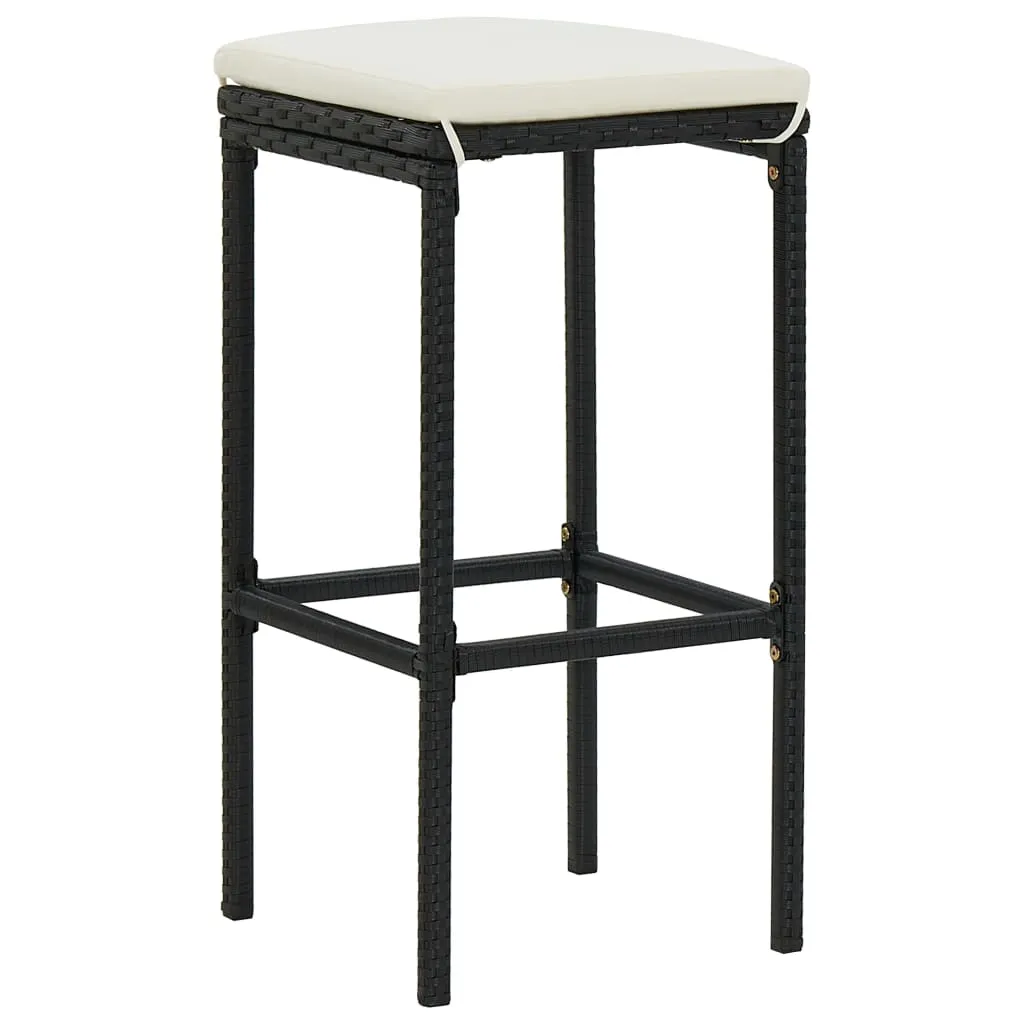Bar Stool Bar Seat Counter Height Island Stool for Pub Poly Rattan