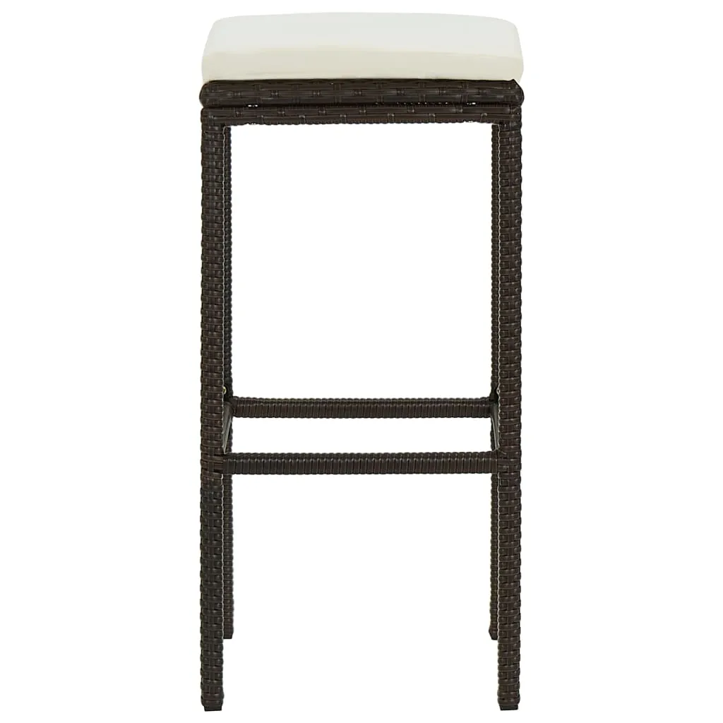 Bar Stool Bar Seat Counter Height Island Stool for Pub Poly Rattan
