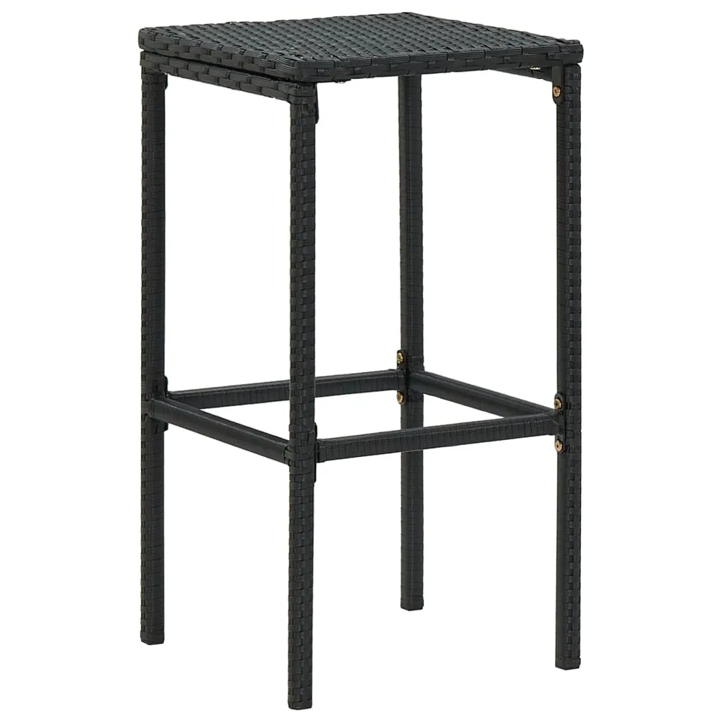 Bar Stool Bar Seat Counter Height Island Stool for Pub Poly Rattan