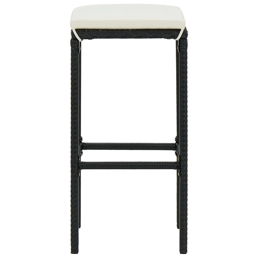Bar Stool Bar Seat Counter Height Island Stool for Pub Poly Rattan