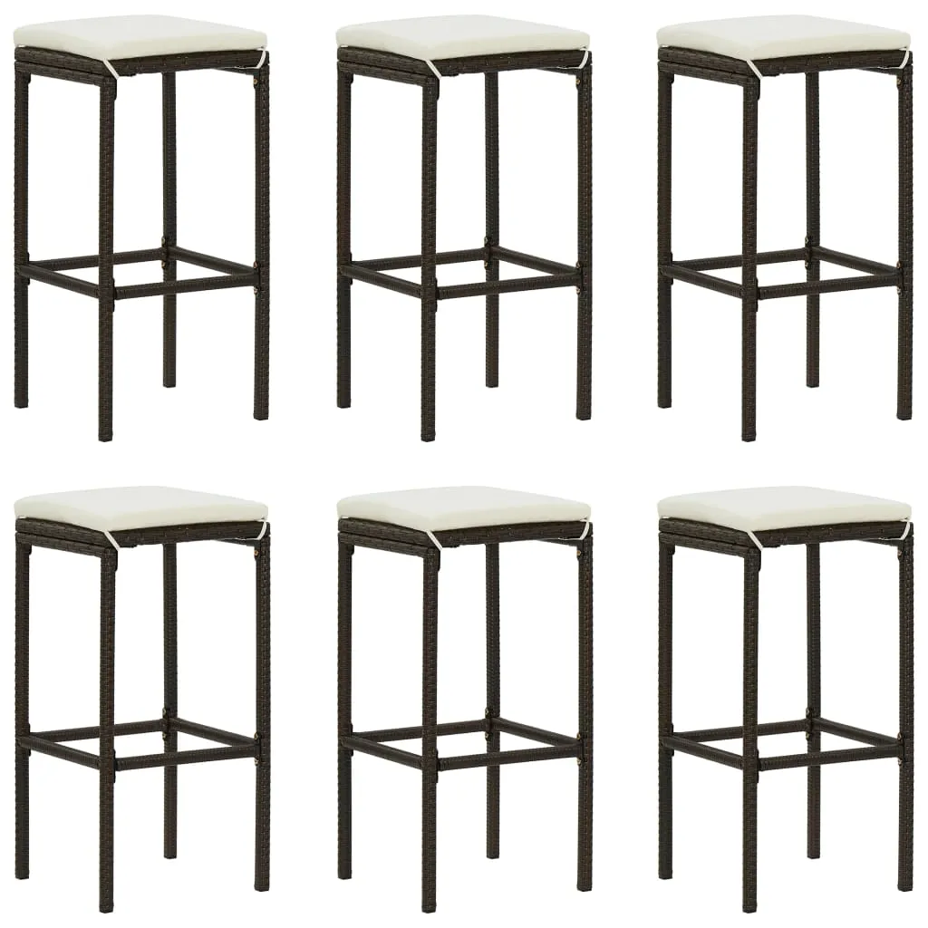 Bar Stool Bar Seat Counter Height Island Stool for Pub Poly Rattan