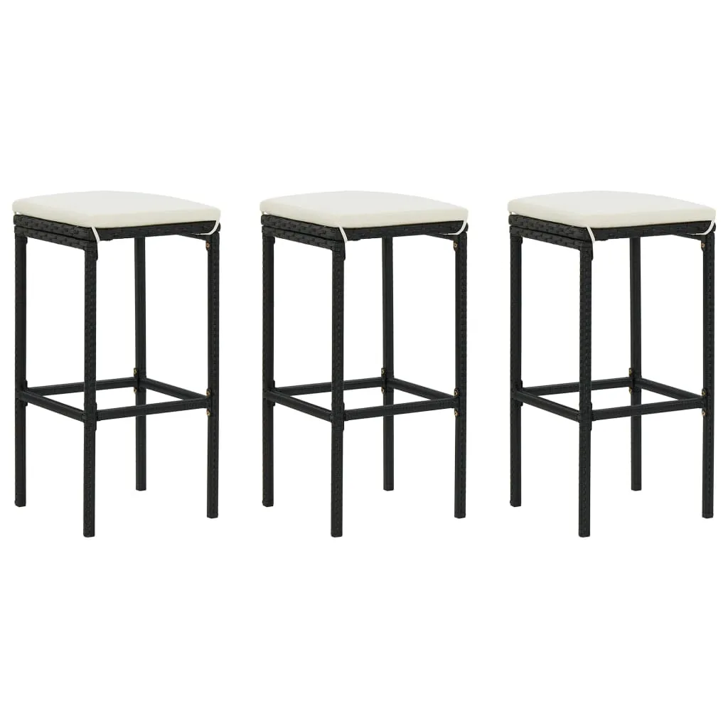 Bar Stool Bar Seat Counter Height Island Stool for Pub Poly Rattan
