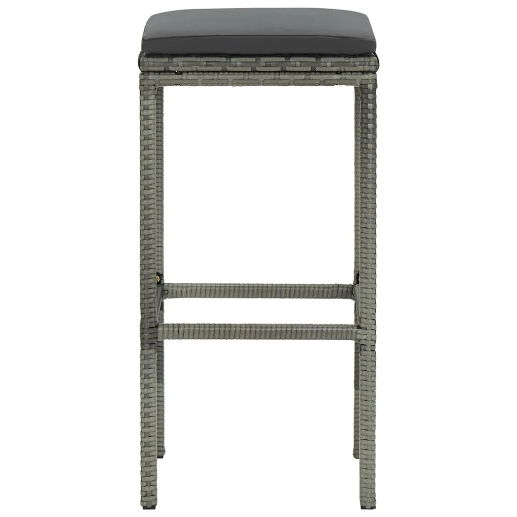 Bar Stool Bar Seat Counter Height Island Stool for Pub Poly Rattan