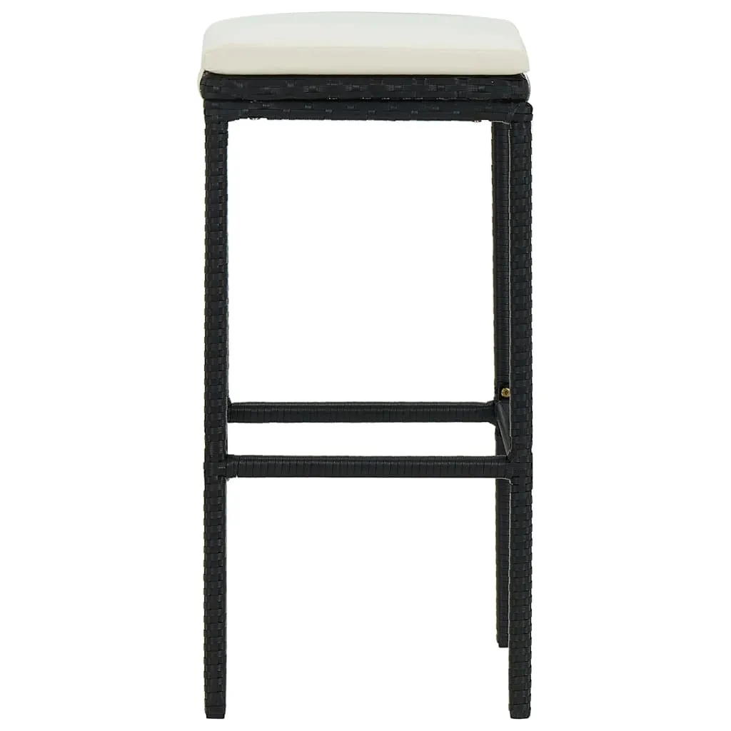Bar Stool Bar Seat Counter Height Island Stool for Pub Poly Rattan